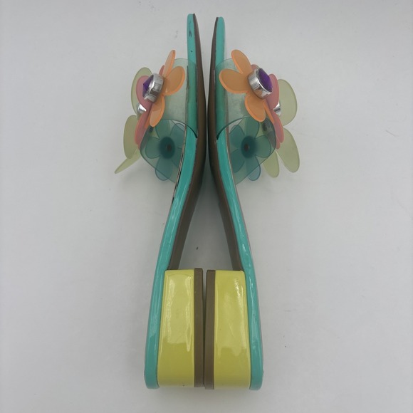 Betsey Johnson Flower Heels Perfect For Summer Size 7 - Picture 7 of 9